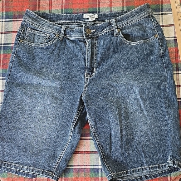Cato Bermuda Shorts SZ 14 Ladies Denim - Picture 1 of 8